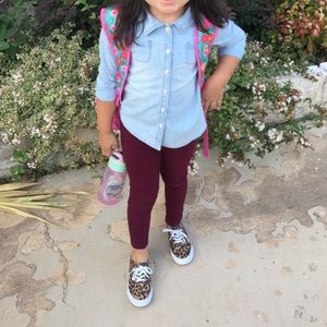 Girl’s Light Wash Chambray Shirt